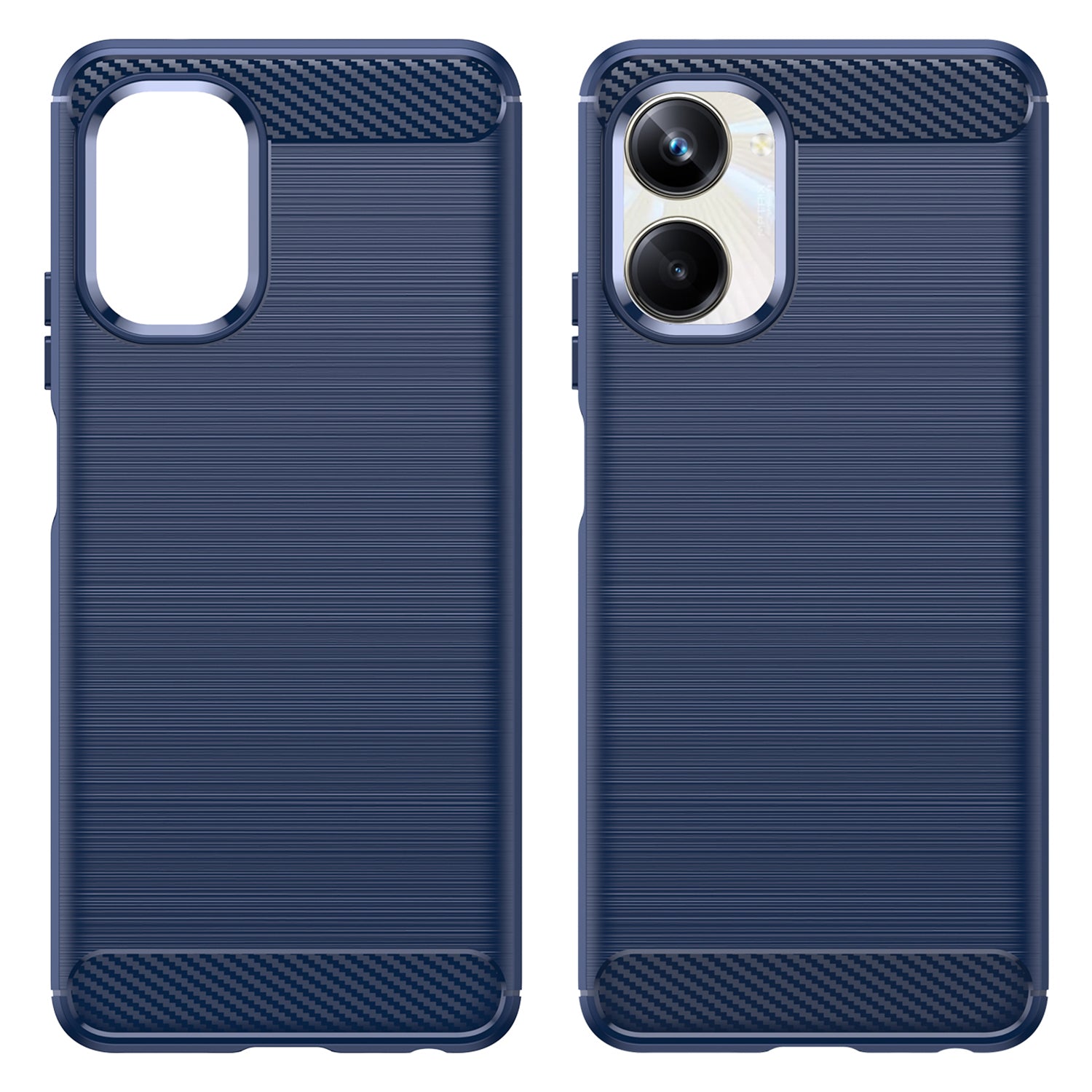 For Realme 10 Pro 5G Carbon Fiber Texture Brushed Surface Phone Case Soft TPU Protective Cover For Realme 10 Pro 5G Carbon Fiber Texture Brushed Surface Phone Case Soft TPU Protective Cover